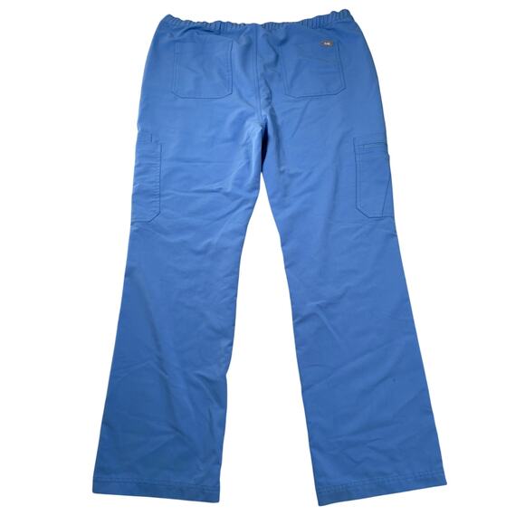 Figs Scrub Pants Mens XXL Ceil Blue Technical Collection Cairo Cargo 32" Inseam - Picture 2 of 13